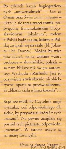Błogosławione wzory życia franciszkańskiego w Polsce. IGNACY KOSMANA OFMCONV