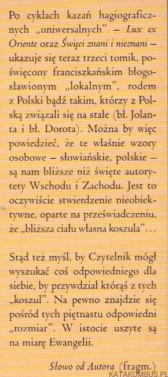 Błogosławione wzory życia franciszkańskiego w Polsce. IGNACY KOSMANA OFMCONV