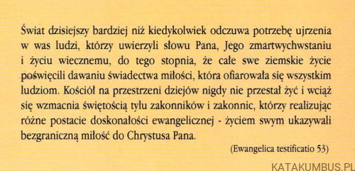 Modlitwa i czyn w życiu Bł. Matki Bernardyny Jabłońskiej / S. Rafaela Nowakowska