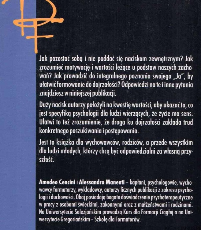 Psychologia a formacja. AMEDEO CENCINI, ALESSANDRO MANENTI