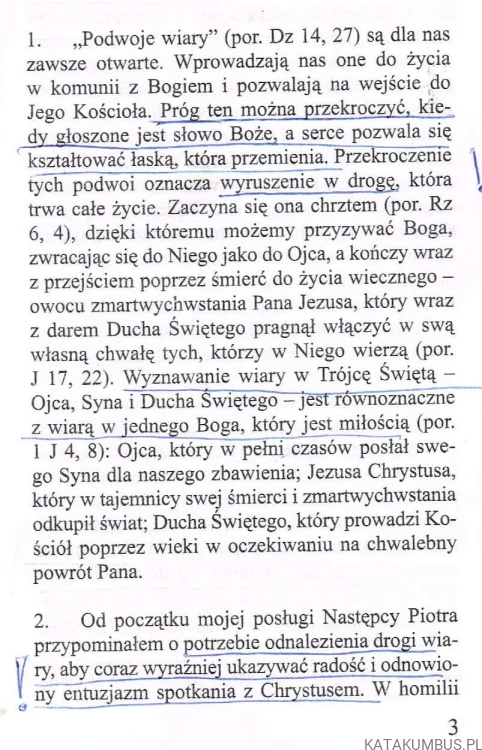 Porta Fidei. List apostolski ogłaszający Rok Wiary. Benedykt XVI