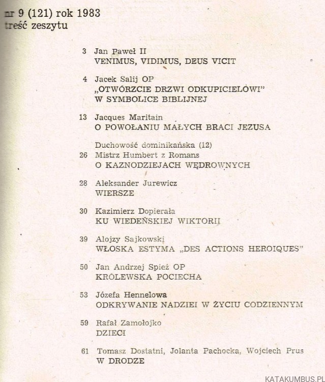 W drodze nr 9 (121) 1983