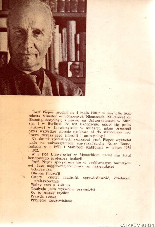 O sprawiedliwości. JÓZEF PIEPER