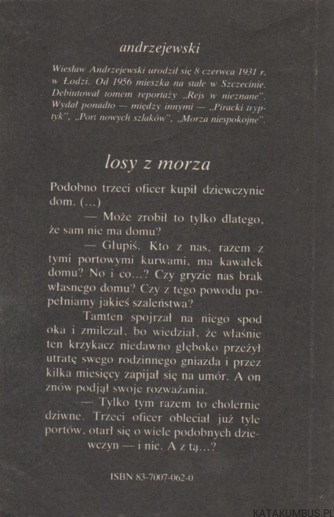 Losy z morza. WIESŁAW ANDRZEJEWSKI