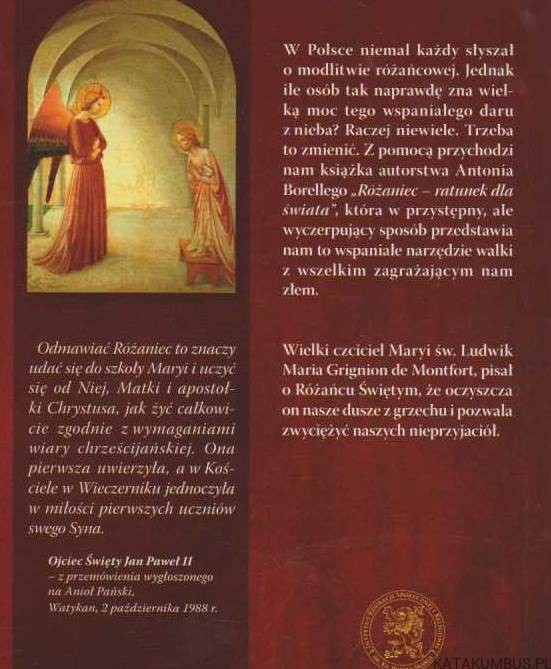 Różaniec. Ratunek dla świata. ANTONIO A. BORELLI