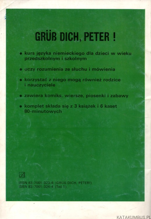 Grub dich, peter! ANNA PRZYBECKA, WALDEMAR TRAMBACZ