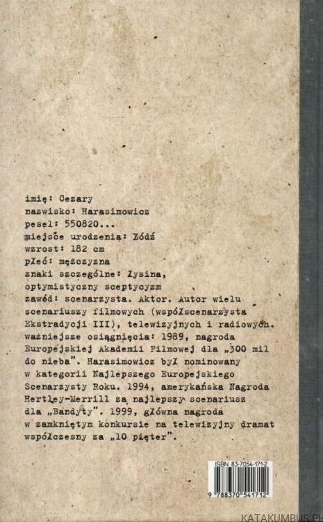 Pesel 890604... mieszkam w Polsce. CEZARY HARASIMOWICZ