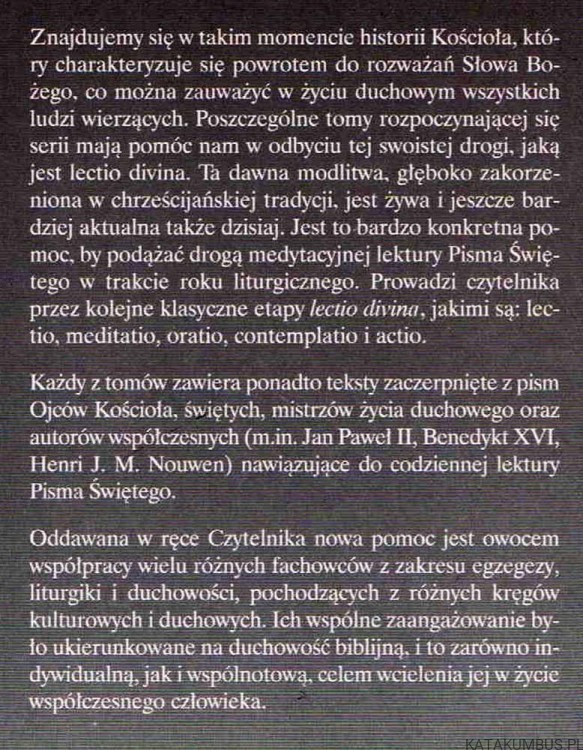 Lectio divina na każdy dzień roku cz. 13. GIORGIO ZEVINI, PIER GIORDANO CABRA