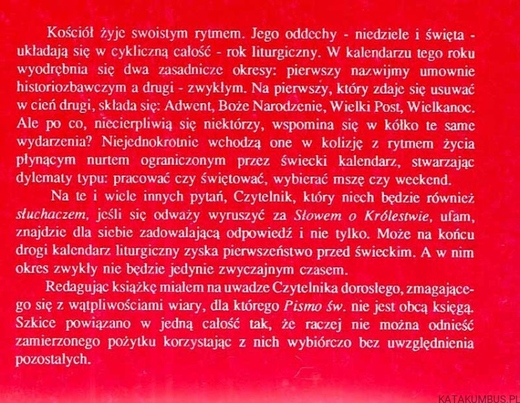 Woń i smak Zmartwychwstania. Szkice na rok A. BOGUSŁAW TOMASZ