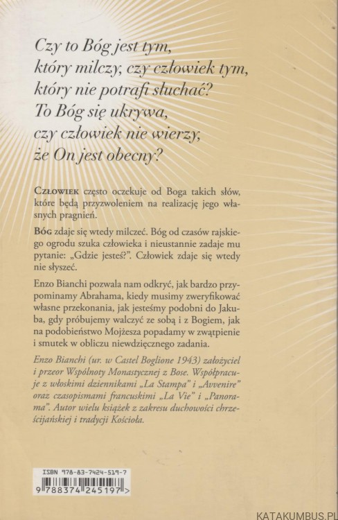 Boże, gdzie jesteś? ENZO BIANCHI 2