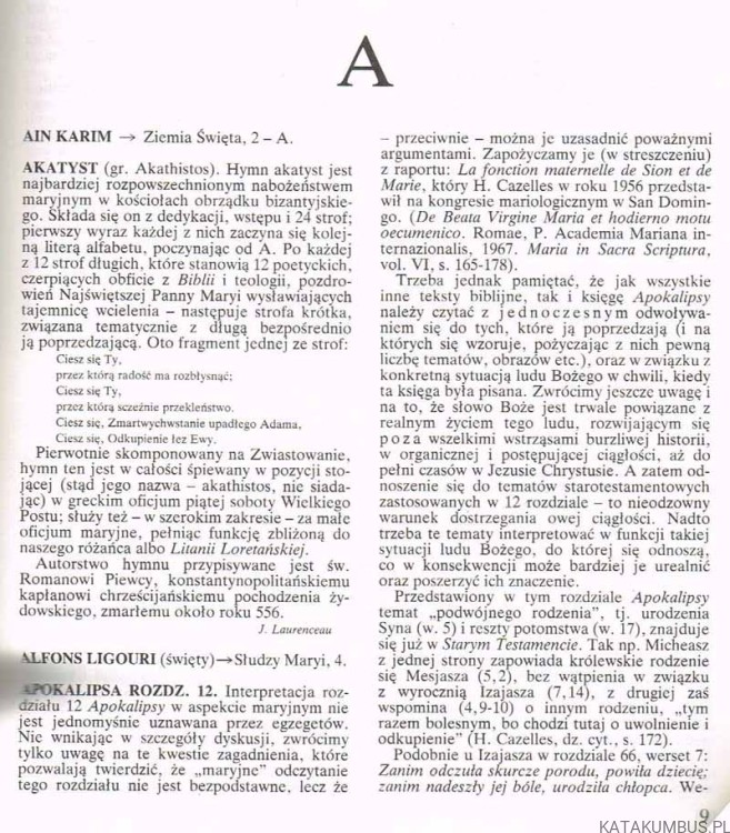 Mały słownik Maryjny. MATYLDA WIŚNIEWSKA