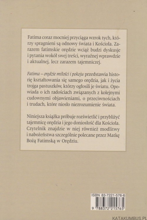 Fatima. Orędzie miłości i pokoju. STANISŁAW MARIA KAŁDON OP