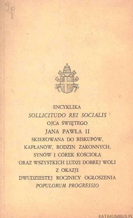 Encyklika Sollicitudo rei socialis / Jan Paweł II