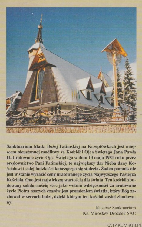 Fatima, Kościół i trzecie tysiąclecie. TIMOTHY TINDAL-ROBERTSON, WINCENTY ŁASZEWSKI2