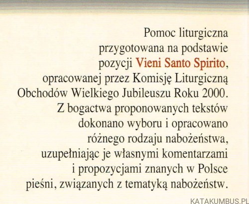 Przybądź, Duchu Święty. BARBARA GŁODEK