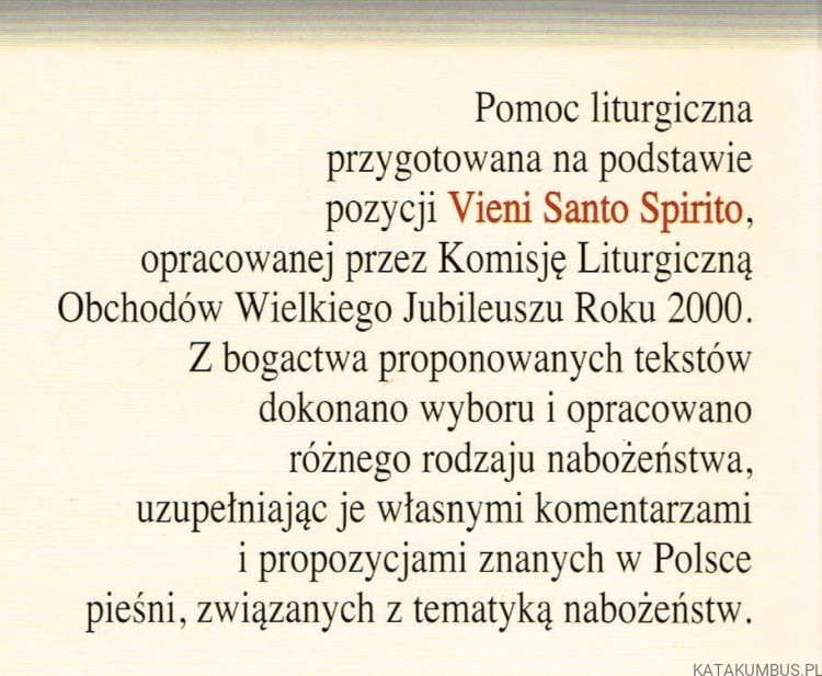 Przybądź, Duchu Święty. BARBARA GŁODEK