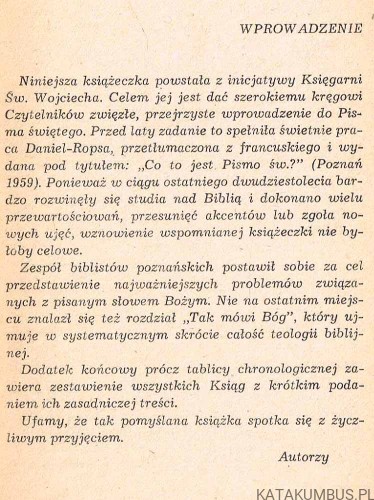 Tak mówi Bóg. Ks. MICHAŁ PETER