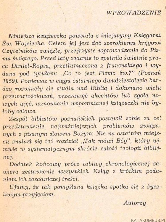 Tak mówi Bóg. Ks. MICHAŁ PETER