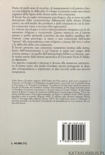 La donna nella vita religiosa. BRUNO GIORDANI