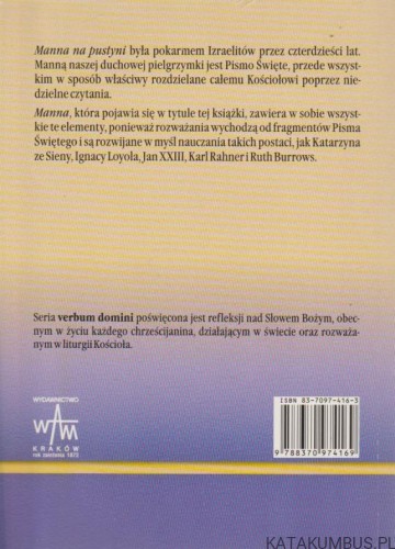 Manna na pustyni zabiegania. JOSEPH A. TELTOW SJ