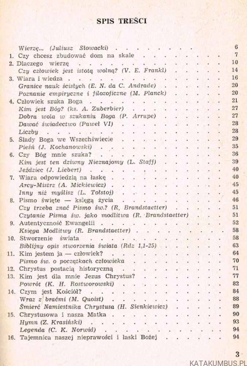W co wierzę? Ks. KAZIMIERZ BUKOWSKI