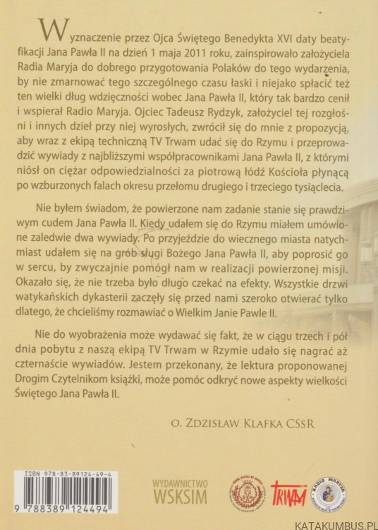 Totus Tuus. O. ZDZISŁAW KLAFKA CSSR