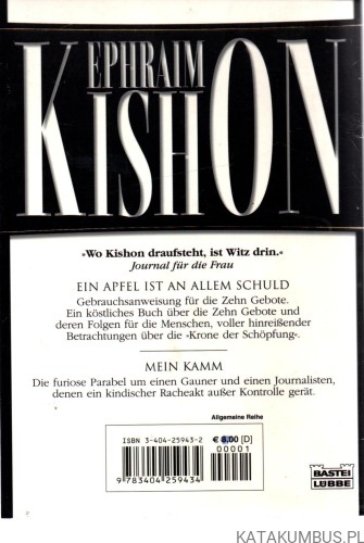 Ein Apfel Ist An Allem Schuld; Mein Kamm. (j. niemiecki) EPHRAIM KISHON