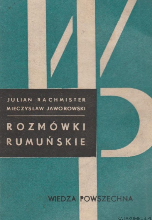 Rozmówki Rumuńskie. J.RACHMISTER M.JAWOROWSKI