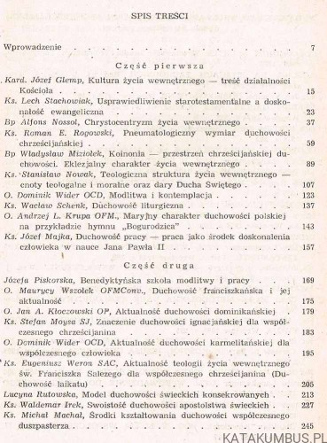 Kultura życia wewnętrznego. Ks. JAN KRUCINA