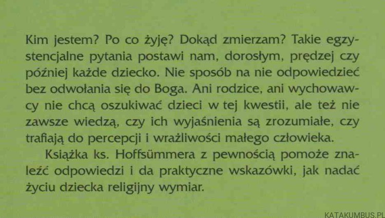 Bóg i dziecięcy świat. WILLI HOFFSUMMER