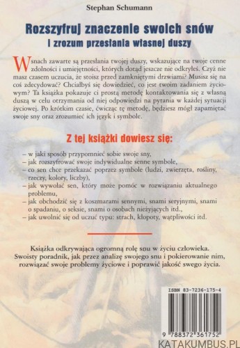 Rozszyfruj znaczenie swoich snów. STEPHAN SCHUMANN