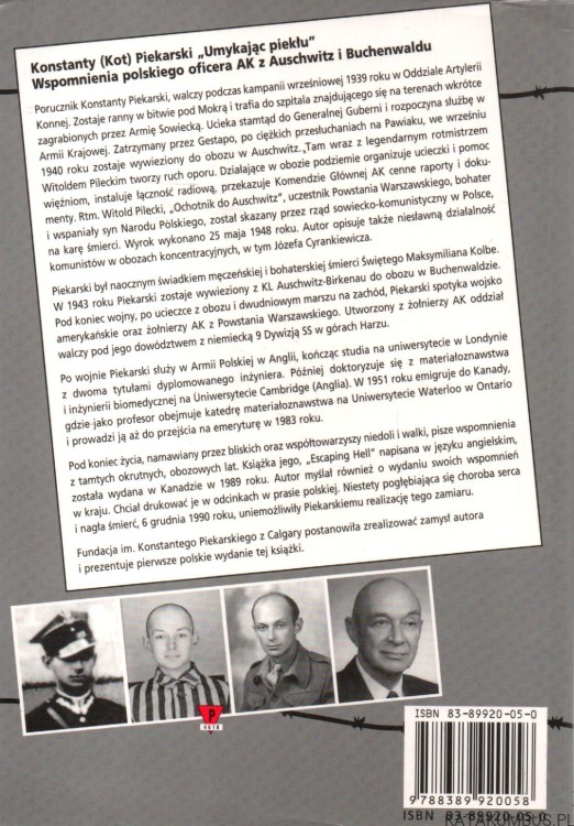 Umykając piekłu. KONSTANTY PIEKARSKI