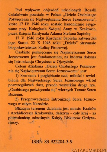 O krzewieniu dzieła osobistego poświęcenia się najświętszemu sercu Jezusowemu. STANISŁAW LENIARTEK