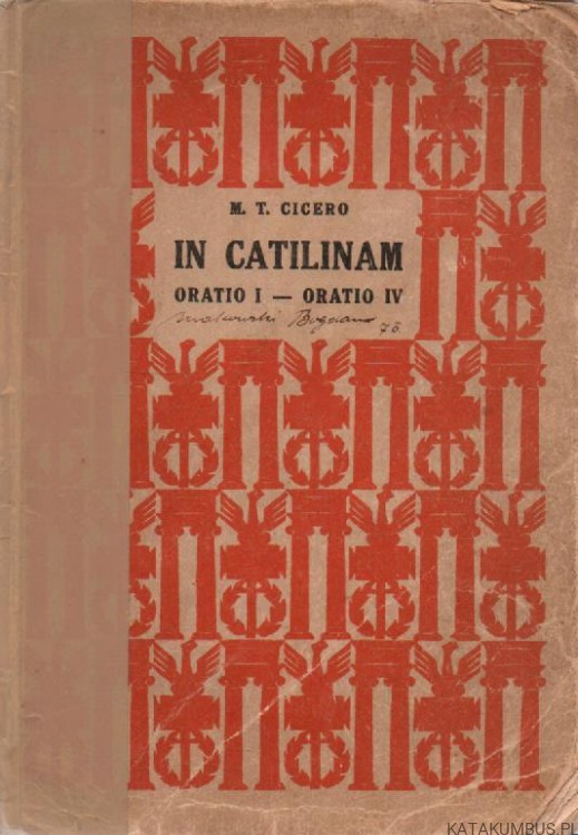 In catilinam. M. T. CICERO