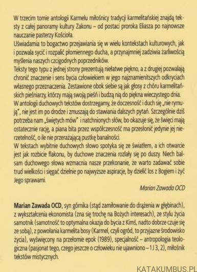 Antologia karmelitańska 3. MARIAN ZAWADA OCD
