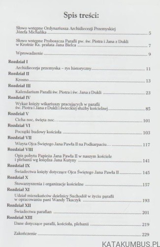 XXV-lecie Parafii pod wezwaniem św. Piotra Apostoła i św. Jana z Dukli w Krośnie 1984-2009. MARIA WILUSZ, GRAŻYNA ZAJDEL