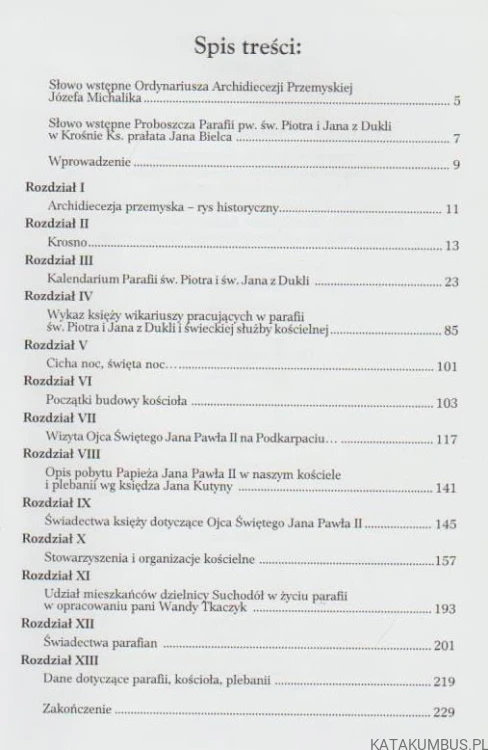 XXV-lecie Parafii pod wezwaniem św. Piotra Apostoła i św. Jana z Dukli w Krośnie 1984-2009. MARIA WILUSZ, GRAŻYNA ZAJDEL