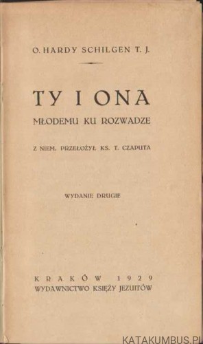 Ty i Ona. O. HARDY SCHILGEN T. J. 1929r.