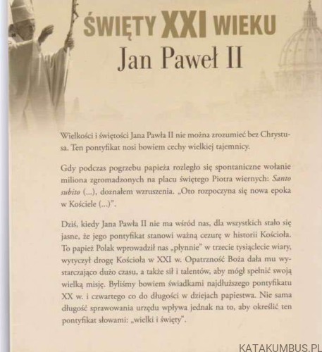 Święty XXI wieku. Jan Paweł II. CZESŁAW RYSZKA