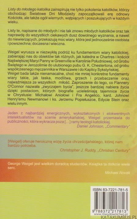 Listy do młodego katolika. GEORGE WEIGEL