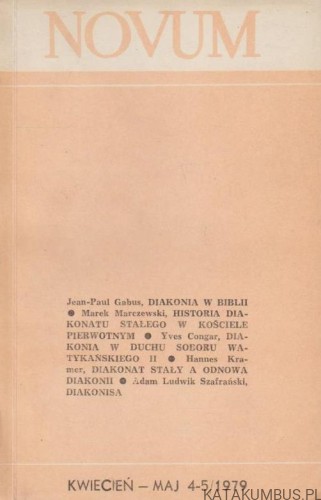 Novum. Nr 4-5. Kwiecień-maj 1979 Red. ANNA JAWORSKA