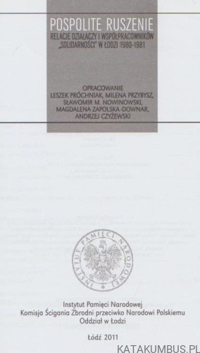 Pospolite ruszenie. Opr. LESZEK PRÓCHNIAK