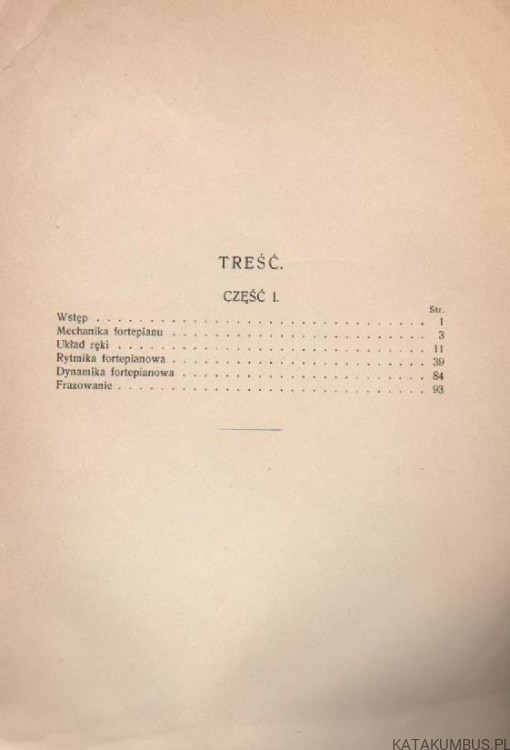 Metodyka gry na fortepianie. KAZIMIERA TRETEROWA (1933r.)