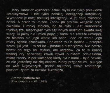 Wierność. Rozmowy z Jerzym Turowiczem. TADEUSZ KRAŚKO