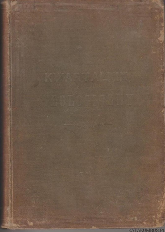 Kwartalnik Teologiczny. Ks. A. SZANIAWSKI.1904r.