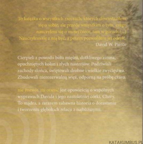 Nie pozwól mi odejść. DAVID W. PIERCE