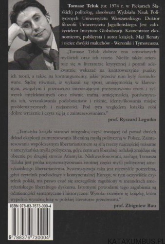 Libertarianizm. Krytyka. TOMASZ TELUK