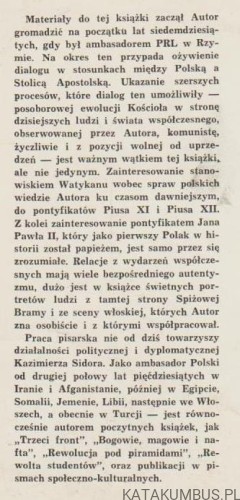 Wzgórze watykanusa. KAZIMIERZ SIDOR