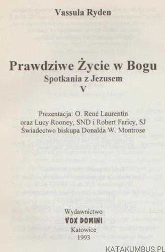 Prawdziwe Życie w Bogu. Tom V. VASSULA RYDEN