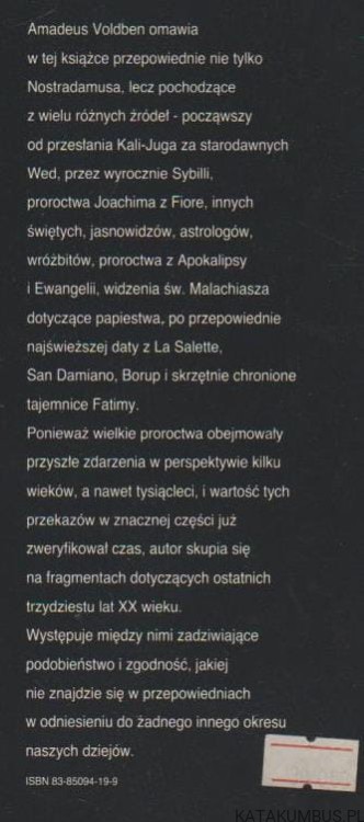 Wielkie przepowiednie losów ludzkości. AMADEUS VOLDBEN